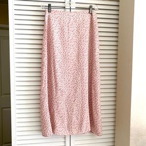 Cute Brandy Melville long skirt in pink floral